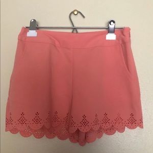 Pink Casual Shorts